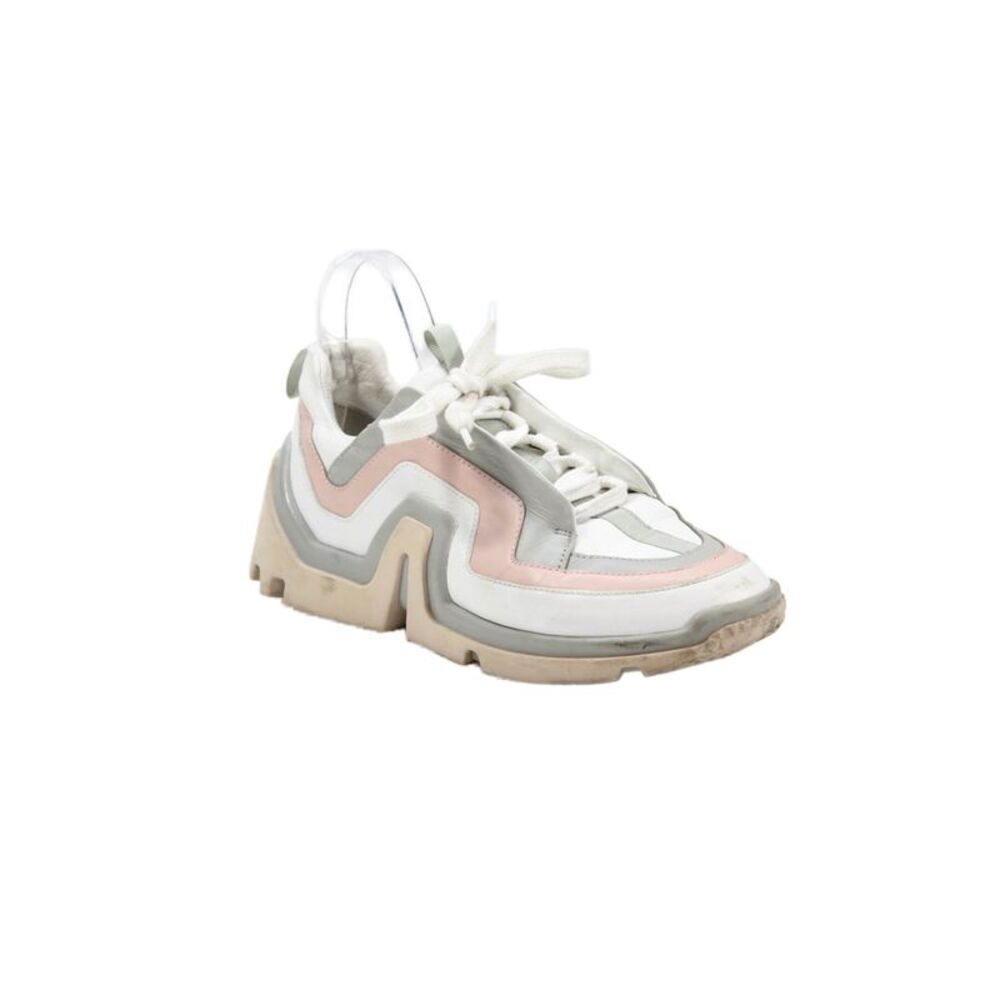 Pierre Hardy Womens Leather Lace Up Low Top Sneakers Pink Size 39 9